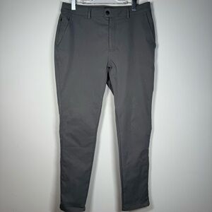 Myles Tour Athletic Slim Pants Men's Gray Chinos 34x32